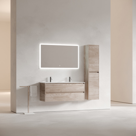 Тумба под раковину Sancos Libra LB120-2EG 119х45х50 подвесная цвет дуб галифакс натуральный